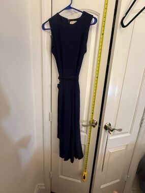 Michael Kors Navy jumpsuit with Waist Tie
